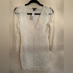 H&M lace white dress